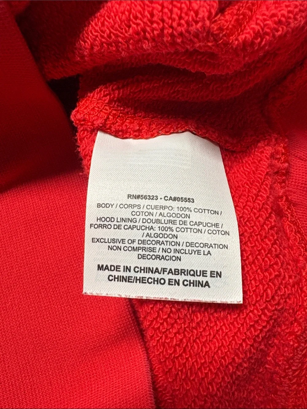 Nike Red Women’s Crewneck Hoodie with Black Logo